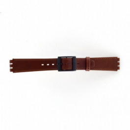 Horlogeband Swatch SC15.02 Leder Bruin 16mm